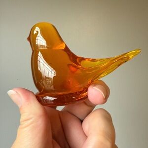 Vintage Titan Art Glass Golden Canary 1997 Signed W Ward